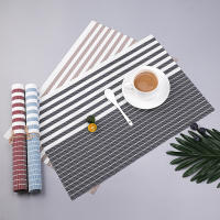 Mantel individual de PVC, antideslizante, resistente al desgaste, lavable, resistente al calor, fácil de guardar, 30x45 cm - details 1