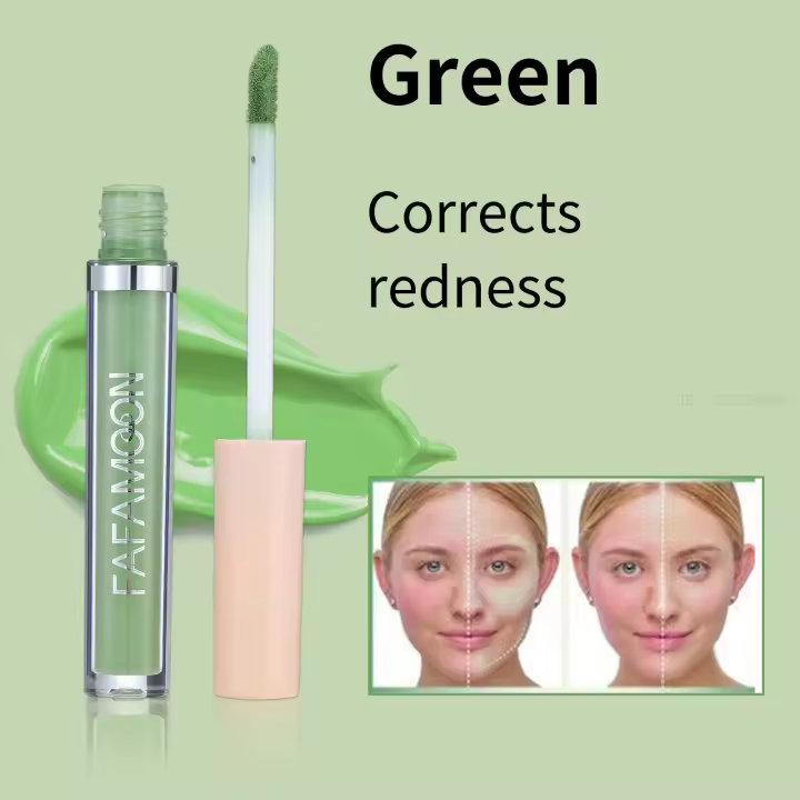 Corrector Líquido de 7 Colores Cubre Ojeras, Marcas de Acné, Manchas Rojas - 1