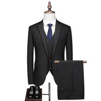Trajes de Lujo para Hombre de 3 Piezas Traje de Una Botonadura, Chaqueta, Traje Formal, Conjunto de Boda, Esmoquin para Novio (Traje + Pantalones + Chaleco) - details 1