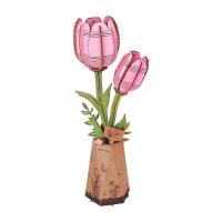 Robotime Rowood Búqueme de Flores DIY Regalo Hecho a Mano Ecológico Rompecabezas de Madera 3D para Decoración de Hogar - details 2