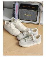 Zapatos deportivos transpirables de primavera para hombre, de estilo informal, con cordones, versátiles y de suela gruesa, de estilo sencillo, color blanco - details 15