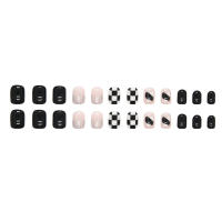 Uñas artificiales postizas duraderas para dedos, uñas negras frescas para usar, bricolaje en casa - details 3