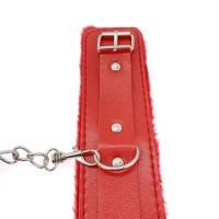 Esposas sexuales de cuero PU con máscara para ojos, Juguetes sexuales para parejas, juegos para adultos, ataduras de Bondage esclavo, accesorios eróticos, 2 uds. - details 10