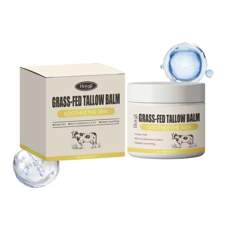 Crema hidratante reafirmante, hidrata, retiene la humedad, cuida la piel facial suave y translúcida. Crema de grasa de vaca. - 1