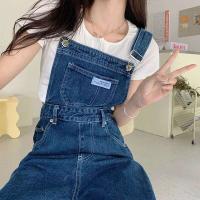 Monos de Denim Vintage MEXZT Pantalones de Lega Ancha para Mujer Estilo Callejero - details 3