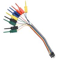 10 Uds 20CM 10Pin gancho de prueba Clip analizador lógico Cable pinza sonda Kit de abrazadera de Cable prueba de equipo eléctrico - details 8
