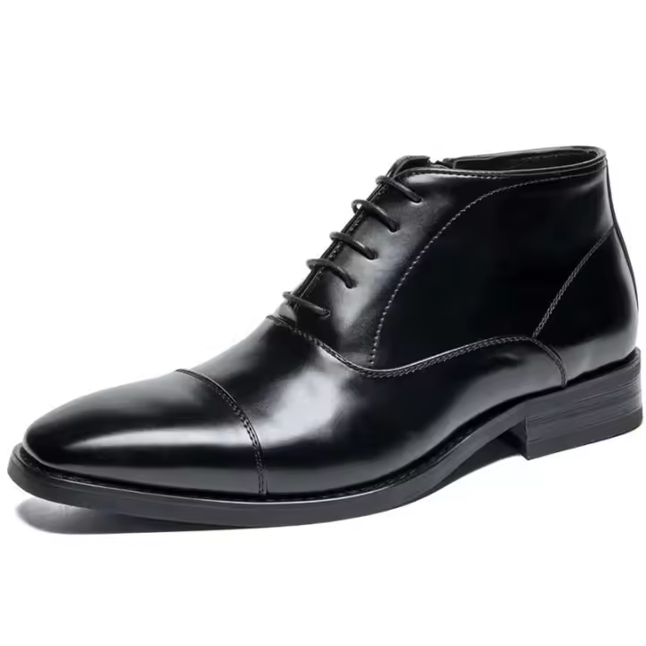Negocios para hombres, zapatos de cuero para hombres de alta calidad, hermosos zapatos de vestir antideslizantes - 1