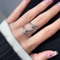 Anillos Abiertos en Forma de Gota de Agua Estilo Punk Geométrico Irregular - details 1