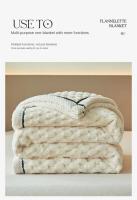 Manta cálida de franela para dormir, mantas suaves y cómodas de lana para la cama, manta cálida y esponjosa para Otoño e Invierno - details 13