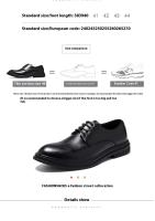 Vestido de cuero informal de alta calidad y zapatos Oxford, zapatos formales para hombre suaves, cómodos, de estilo empresarial y de oficina - details 3