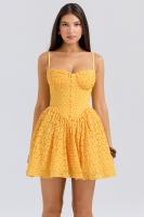 Vestido de princesa corto esponjoso, corte en A, sin espalda, jacquard de encaje sexy, puro deseo - details 0
