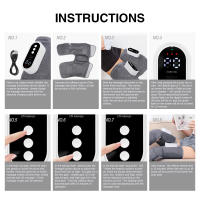 Masajeador eléctrico de piernas, bolsa de aire para amasar muslo, presión de aire de pantorrilla, relajación muscular, alivio de la fatiga de las piernas, promueve la circulación sanguínea - details 8