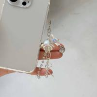 Llavero de medusas con conchas de mar y estrellas, cordón Y2K con tema oceánico, cordón para teléfono con cuentas, colgante colorido, abalorio para teléfono de medusas - details 8