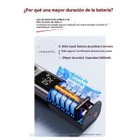 Inflador de neumáticos portátil con compresor de aire plateado, doble alimentación, enganches automáticos y pantalla digital precisa para coches, bicicletas, balones y motos - details 5