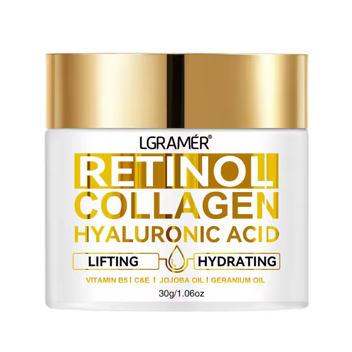 Retinol crema facial antienvejecimiento hidratante eliminador de arrugas cremas de ácido hialurónico de colágeno cosmético para el cuidado de la piel 30 y 60ML - 1