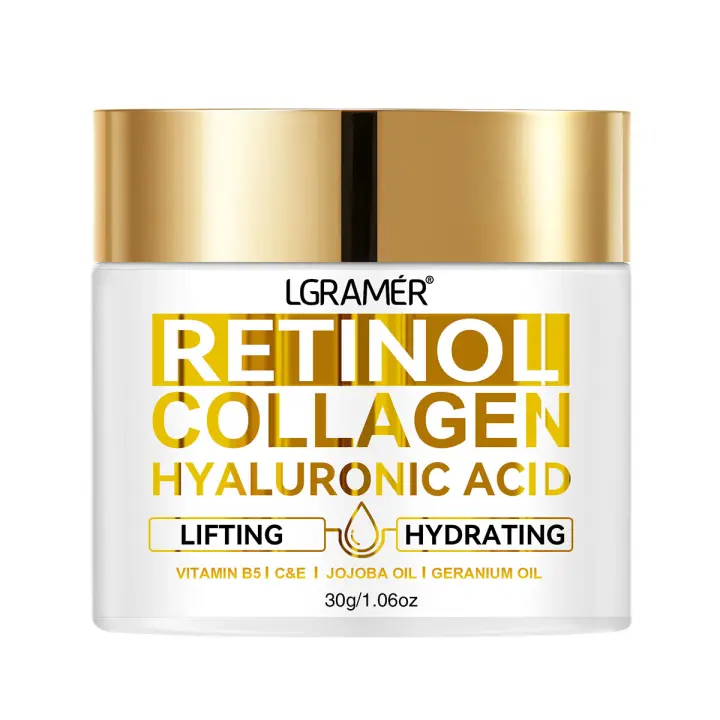 Crema Facial de Retinol Anti-Edad Hidratante y Removedor de Arrugas Colágeno Hialurónico - 1