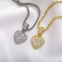 VYZW-Love Cadena de clavícula Metal Hip Hop Accesorios Suéter Cadena Collar con Colgante para Mujer - details 3