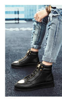 Zapatillas altas de marca para hombre, zapatos deportivos con plataforma de leopardo, zapatos de entrenamientos deportivos, zapatos de Skate informales, zapatos deportivos de tenis a la moda para niños - details 9