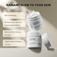 Crema facial de glutatión con ácido kójico, antioxidante suavizante, Reduce la melanina oscura, brillo hidratante, adecuado para hombres y mujeres - details 1