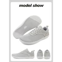 Zapatos de punta ancha, zapatos informales transpirables de malla Unisex para hombre, cómodos zapatos deportivos para caminar descalzos al aire libre - details 3