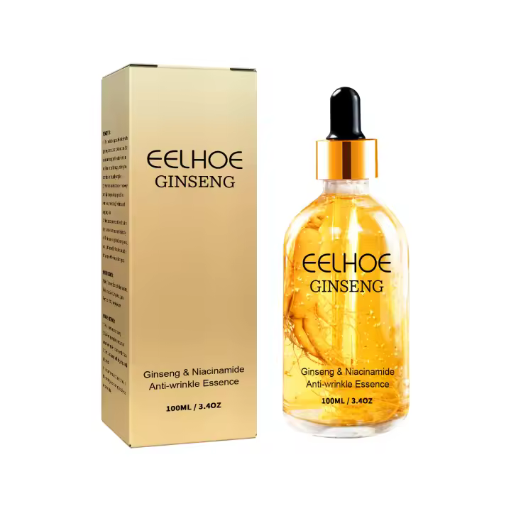 Suero Facial antiarrugas, Ginseng, ácido hialurónico, desvanecimiento de líneas de edad, estiramiento, brillo, opacidad, antienvejecimiento, esencia para el rostro firme - 1