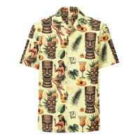 Camisa hawaiana vintage para hombre con estampado gráfico Maya, pantalón corto informal de verano, ropa de gran tamaño, camisas de solapa - details 2