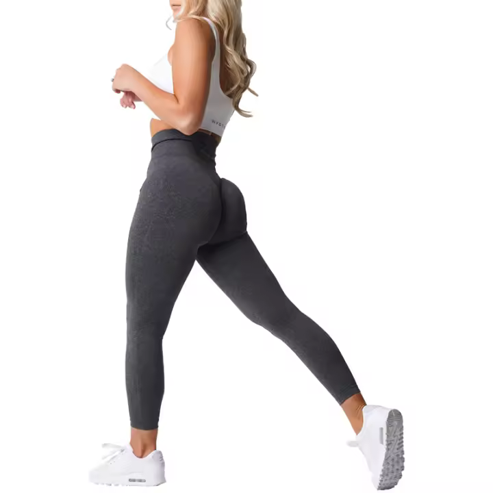 Nvgtn-mallas sin costuras de LICRA para mujer, pantalones cortos elásticos para Fitness, transpirables, para ocio y deportes - 1