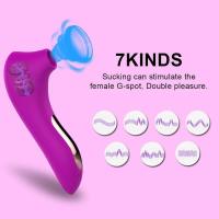Embalaje privado Vibrador de succión de clítoris potente y sexy Estimulador de succión de clítoris y pezón Masajeador femenino Juguetes sexuales vibratorios Productos para adultos - details 6