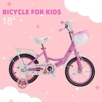 Bicicleta Infantil para Niña 18 Pulgadas con Rueditas de Entrenamiento - Incluye Canasta y Caballete, Ideal para Aprender - details 2