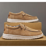 Los zapatos casuales de cuero para hombre son zapatos ligeros y de tela de un pedal para pies gordos y anchos. - details 13