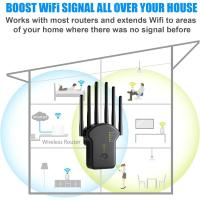 Amplificador de Señal WiFi de 1200Mbps Repetidor Inalámbrico de Doble 2,4GHz y 5GHz con 6 * 3 dBi Antenas - details 5
