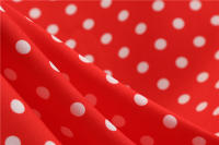 Women summer vintage 1950s 60s big swing party polka dot dress - details 57