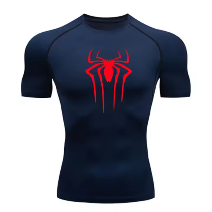 Camiseta Deportiva de Rápido Secado Manga Corta Rashgard Top para Hombres - 1