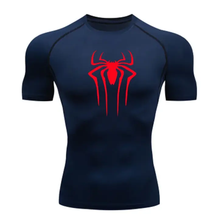 Camiseta Deportiva de Rápido Secado Manga Corta Rashgard Top para Hombres - 1
