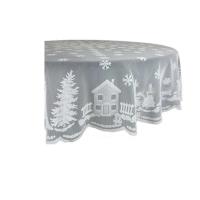 Mantel Ense blanco navideño, decoración de mesa de comedor, funda de Papá Noel, muñeco de nieve, alce, fiesta de boda, regalos de Año Nuevo - details 13