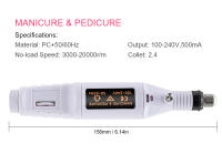 Parkson-taladro eléctrico para manicura y pedicura, Kit de herramientas profesionales para manicura y pedicura - details 4