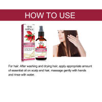 El aceite de rosa para cabello grueso hidrata, nutre el cabello, alivia la sequedad, fortalece la dureza, solidifica y previene. - details 3