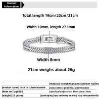Pulsera de Acero Inoxidable para Hombre, Brazalete Minimalista, Regalos para Hombre, Diseño Versátil, Material Hipoaergénico - details 0