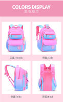 Mochilas escolares de primaria para niñas, mochila bonita rosa y azul, gran capacidad, regalo para niños - details 13