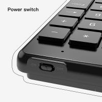 Mini Teclado Númerico Inalámbrico Compatible con Bluetooth 27 Teclas con Botones de Función para PC y Suministros de Contabilidad - details 2