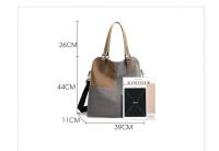 Bolsos de empalme retro para mujeres, bolsos de lona de gran capacidad, bolsos de hombro para mujeres - details 0