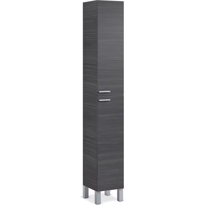Mueble de Baño de 2 Puertas y 4 Patas Diseño Koncept Acabado en Blanco Brillante - 1