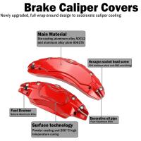 Cubiertas de pinzas de freno para Tesla Model 3 Highland 2024 2025 2026 Accesorios con el juego de calcomanías de 4 (no cabe el modelo 3 2017-2023) - details 4