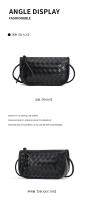 Nuevo bolso tejido de cuero de moda y ligero para mujer, bolso pequeño exquisito de alta gama, bolso de mensajero de hombro - details 15