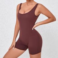 Mono Deportivo para Mujer, peleles, mono Deportivo para correr, entrenamiento de una Pieza para Yoga, Pantones cortos sin espalda, Pelele de Realce - details 4
