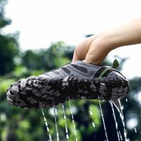Zapatos tácticos de senderismo de malla transpirable para hombres y mujeres, antideslizantes, duraderos, trekking, escalada, aguas arriba, vadear, zapatillas de agua - details 10