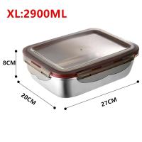 Juego de Fiambrera de Acero Inoxidable 304 Caja Bento con Calefacción para Microondas - details 5