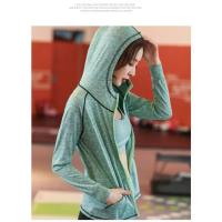 Conjunto de cinco piezas de yoga, chaqueta deportiva, blusa de fitness ajustada para mujer de manga larga, carrera seca y autocultivo con cremallera para yoga - details 10