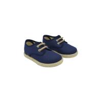 NAKLOE - Esparteñas niño - Alpargatas niño - Esparteñas de lino natural con cierre de cordones de cuerda - Suela de caucho con yute - Hechas en España - details 0