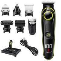 Kemei-cortadora de pelo eléctrica multifuncional para hombres, máquina de afeitar eléctrica para la nariz, Kit de aseo, 696 - details 11